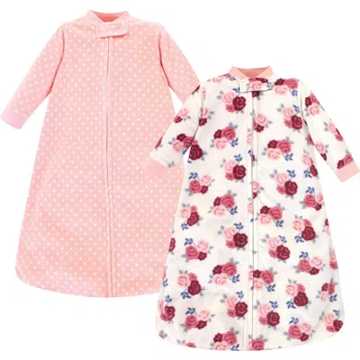 Hudson Baby Warm Fleece Sleep Bag With Arm Coverage In Pink