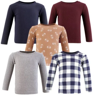 Hudson Baby Warm Long-sleeve T-shirt Collection 5-pack In Multi
