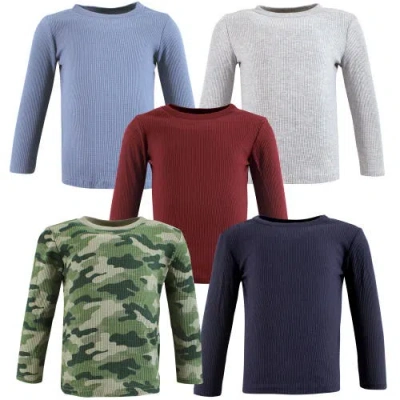 Hudson Baby Warm Long-sleeve T-shirt Collection 5-pack In Multi
