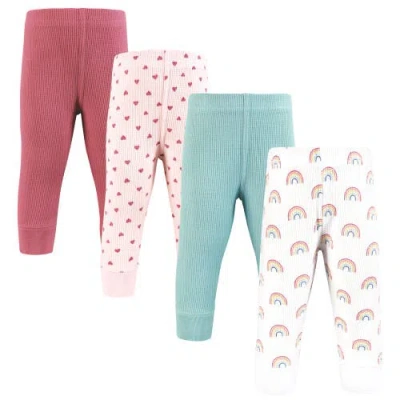 Hudson Baby Thermal Tapered Ankle Pants 4pk In Multi