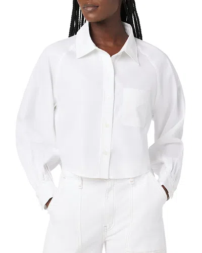 Hudson Balloon Sleeve Shirt In White