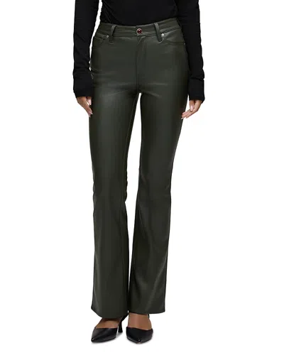 Hudson Barbara Faux Leather High Rise Bootcut Jeans In Deep Depths In Multi