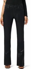 Hudson Barbara High Rise Bootcut Petite Jean In Noir Coated In Black