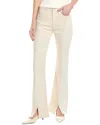 Hudson Barbara High-rise Bootcut Slit Hem Jean In Ecru Colorblock In White
