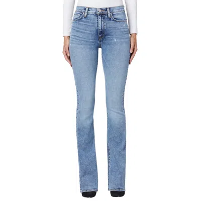 Hudson Barbara High Rise Flare Jean In Pure Shore In Blue