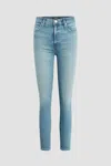 HUDSON BARBARA HIGH RISE SUPER SKINNY ANKLE JEANS IN UNIVERSAL