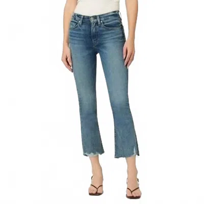 Hudson Barbara High Waist Bootcut Crop Jeans In Dancing Days In Blue