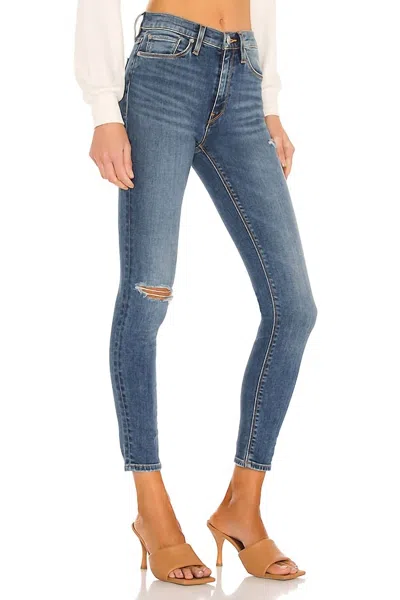 Hudson Barbara High Waist Super Skinny Ankle Jeans In Denim In Blue