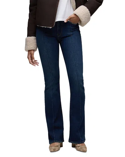 Hudson Barbara Pintuck High Rise Bootcut Jeans In Electric Light In Multi