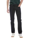 Hudson Wes Classic Straight Jeans In Coated Gunmetal In Blue