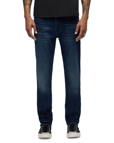 HUDSON BLAKE SLIM STRAIGHT FIT JEANS IN BLUE SHADOW