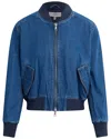 Hudson Jeans Bomber Jacket In Blue