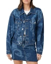 Hudson Brea Swing Trucker Jacket In Laiser Paisley