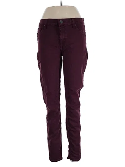 Pre-owned Hudson Cargo Pants In Burgundy
