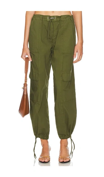 Hudson Cargo Parachute Pants In Olive