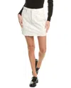 Hudson Womens Mini Cargo Denim Skirt In White