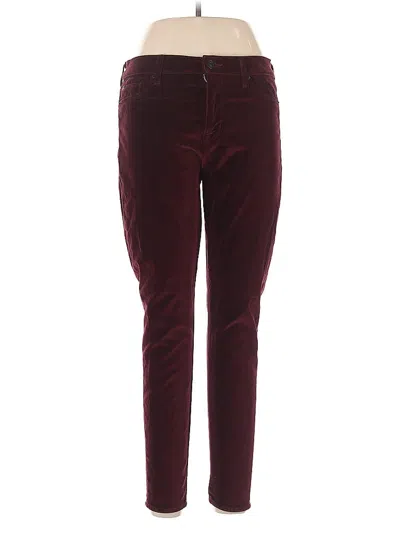Pre-owned Hudson Casual Pants In Burgundy