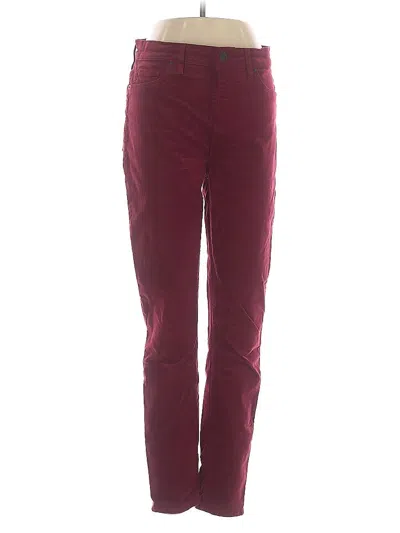 Pre-owned Hudson Casual Pants In Burgundy