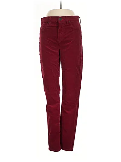 Pre-owned Hudson Casual Pants In Burgundy