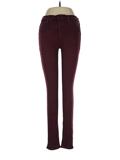 Pre-owned Hudson Casual Pants In Burgundy
