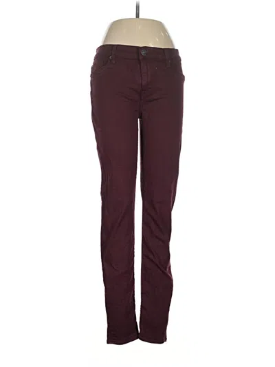 Pre-owned Hudson Casual Pants In Burgundy