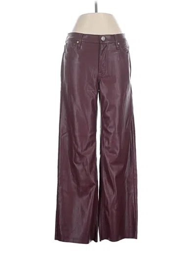 Pre-owned Hudson Casual Pants In Burgundy