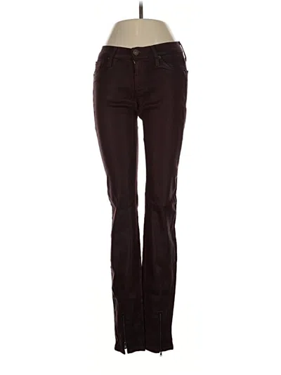 Pre-owned Hudson Casual Pants In Burgundy