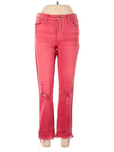 Pre-owned Hudson Casual Pants In Pink