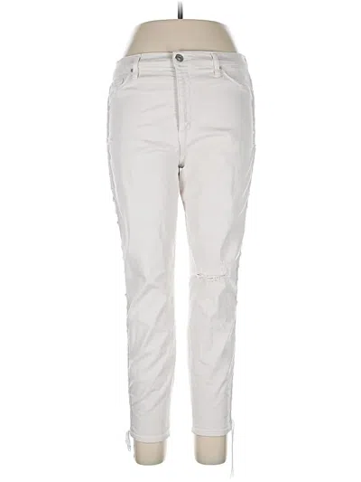 Pre-owned Hudson Casual Pants In White