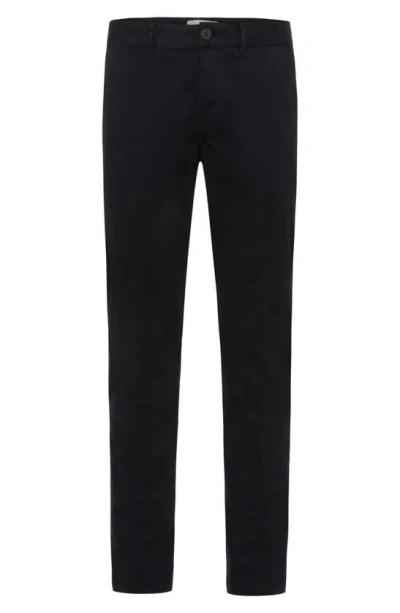 Hudson Classic Slim Straight Leg Stretch Chinos In Black