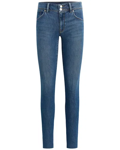 Hudson Jeans Collin Mid-rise Skinny Ankle Crop Jean In Blue