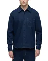 Hudson Cotton Blend Denim Button Down Shirt In Eclipse