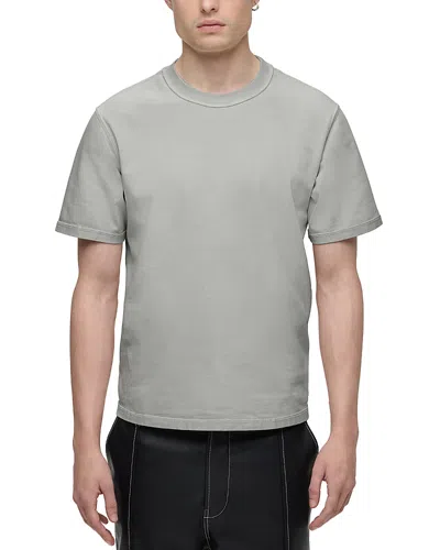 Hudson Jeans Heavyweight Cotton T-shirt In Lead