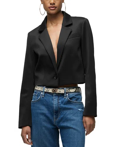 Hudson Cropped Blazer In Black