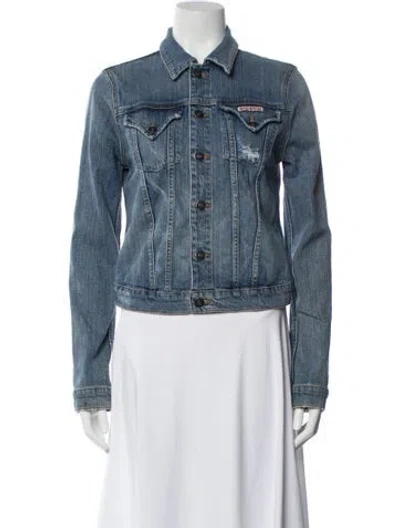 Pre-owned Hudson Denim Jacket In Blue
