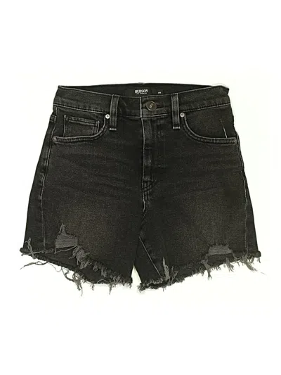 Pre-owned Hudson Denim Shorts In Black
