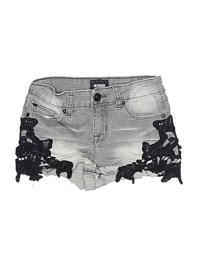 Pre-owned Hudson Kids' Denim Shorts In Gray
