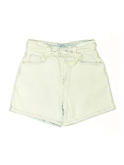 Pre-owned Hudson Denim Shorts In Green