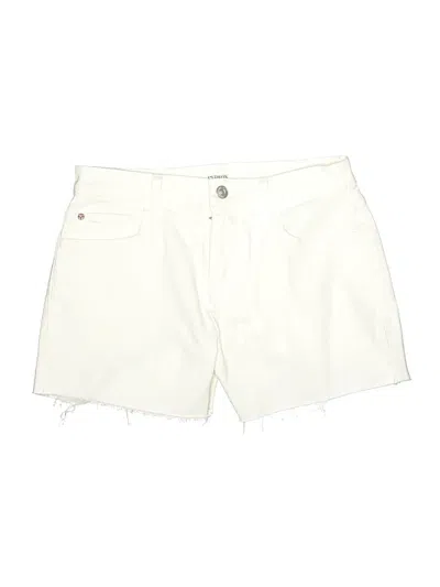 Pre-owned Hudson Denim Shorts In Ivory
