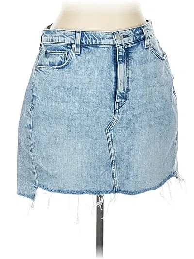Pre-owned Hudson Denim Skirt In Blue