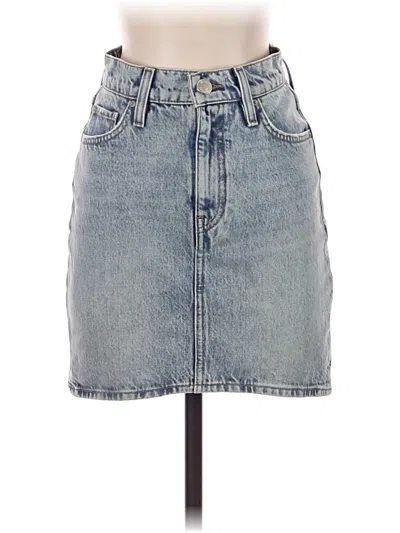 Pre-owned Hudson Denim Skirt In Blue