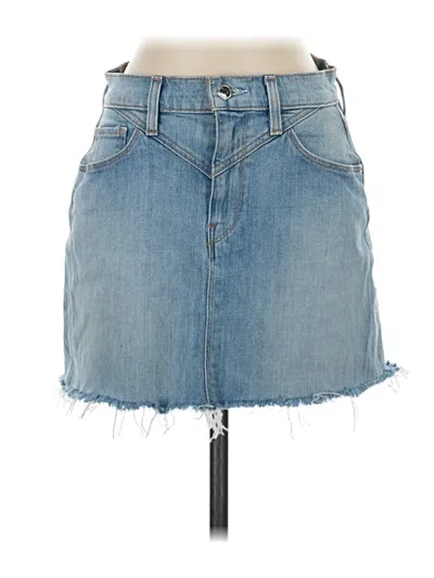 Pre-owned Hudson Denim Skirt In Blue