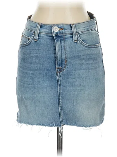 Pre-owned Hudson Denim Skirt In Blue