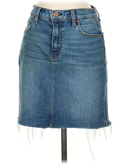 Pre-owned Hudson Denim Skirt In Blue