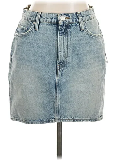 Hudson Denim Skirt In Blue