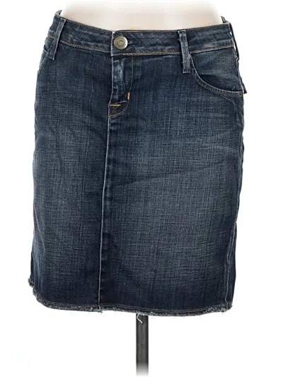 Pre-owned Hudson Denim Skirt In Blue
