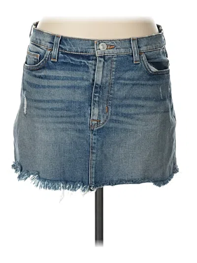 Pre-owned Hudson Denim Skirt In Blue