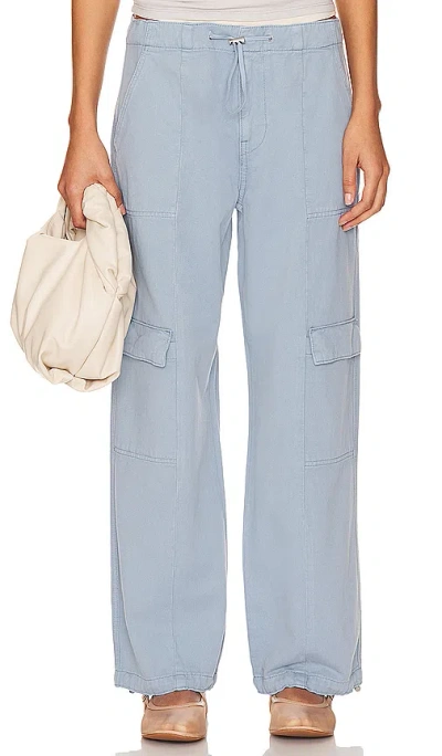 Hudson Drawstring Cargo Parachute Pant In Ashley Blue