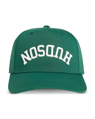 Hudson Embroidered Reverse Logo Hat In Green
