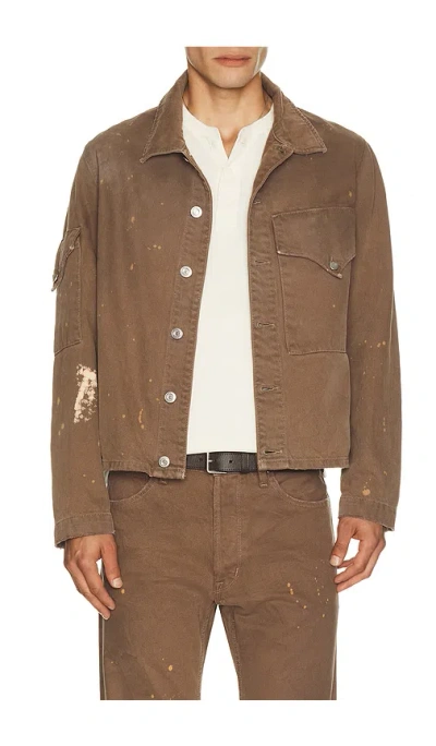 Hudson Flap Shirt In Brown